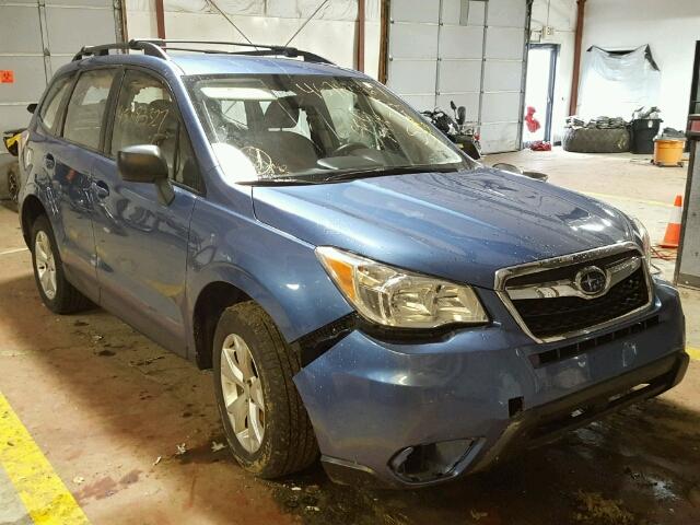 JF2SJABC7FH578546 - 2015 SUBARU FORESTER 2 BLUE photo 1