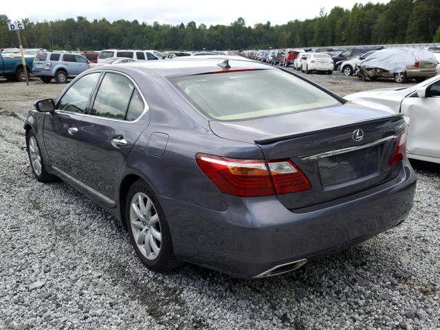 JTHBL5EF6C5112981 - 2012 LEXUS LS 460 GRAY photo 3