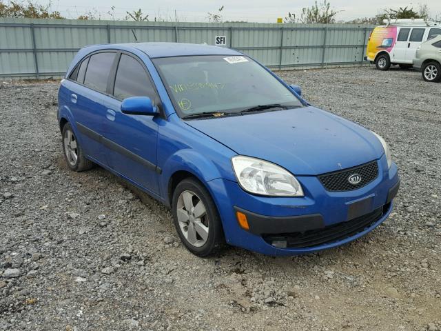 KNADE163186398447 - 2008 KIA RIO BLUE photo 1