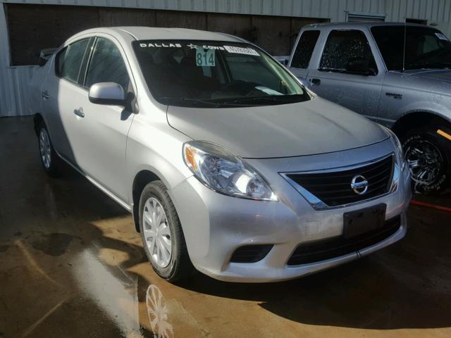 3N1CN7AP7EL833682 - 2014 NISSAN VERSA S SILVER photo 1