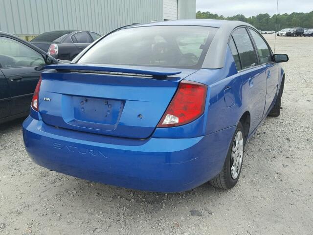 1G8AJ52F53Z157033 - 2003 SATURN ION LEVEL BLUE photo 4