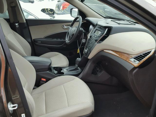 5XYZT3LB1EG203462 - 2014 HYUNDAI SANTA FE S 棕色 照片 5