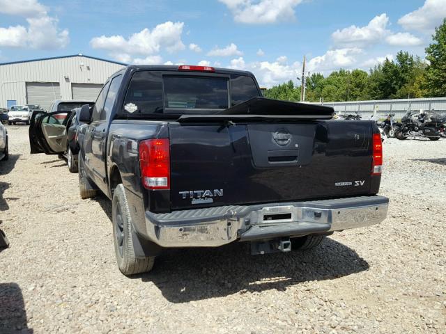 1N6BA0ED6CN317514 - 2012 NISSAN TITAN S BLACK photo 3