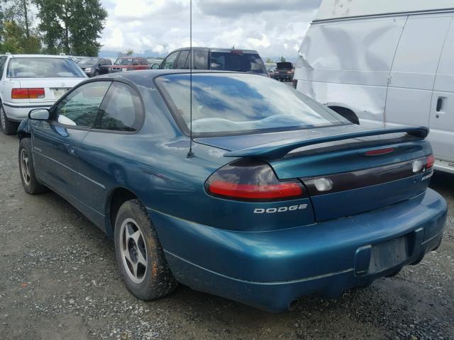 4B3AU42Y9WE145603 - 1998 DODGE AVENGER BA TEAL photo 3