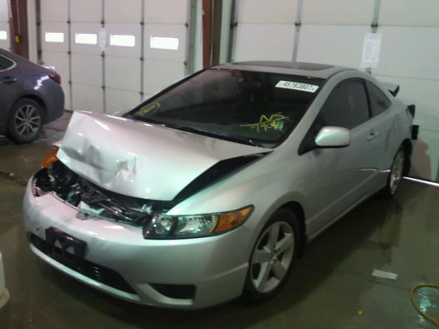 2HGFG12818H527908 - 2008 HONDA CIVIC EX SILVER photo 2