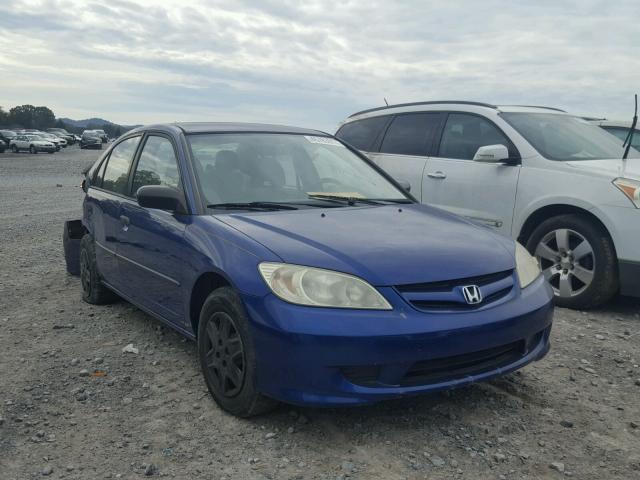 1HGES16394L015979 - 2004 HONDA CIVIC DX V BLUE photo 1