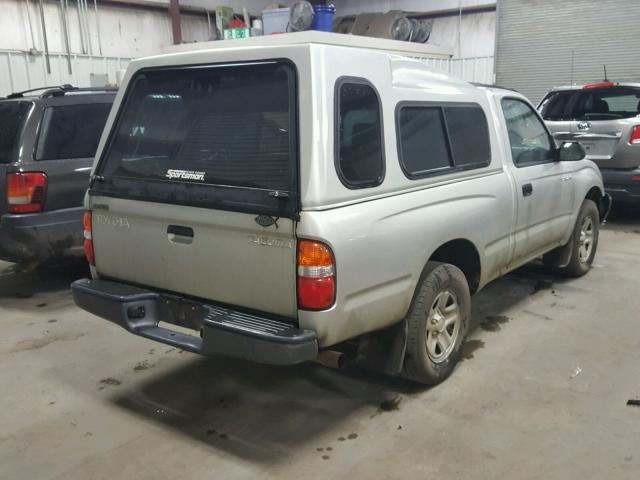 5TENL42N92Z062030 - 2002 TOYOTA TACOMA SILVER photo 4