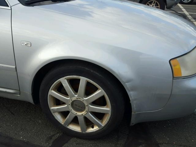 WAUCD64B24N056589 - 2004 AUDI A6 S-LINE SILVER photo 9