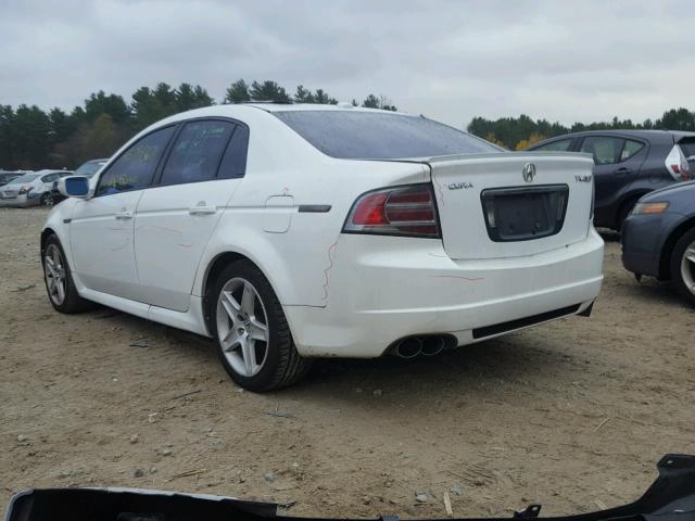 19UUA76568A001283 - 2008 ACURA TL TYPE S WHITE photo 3