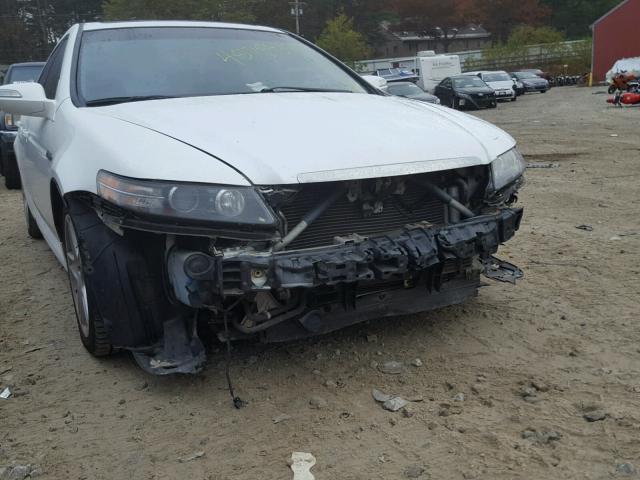 19UUA76568A001283 - 2008 ACURA TL TYPE S WHITE photo 9