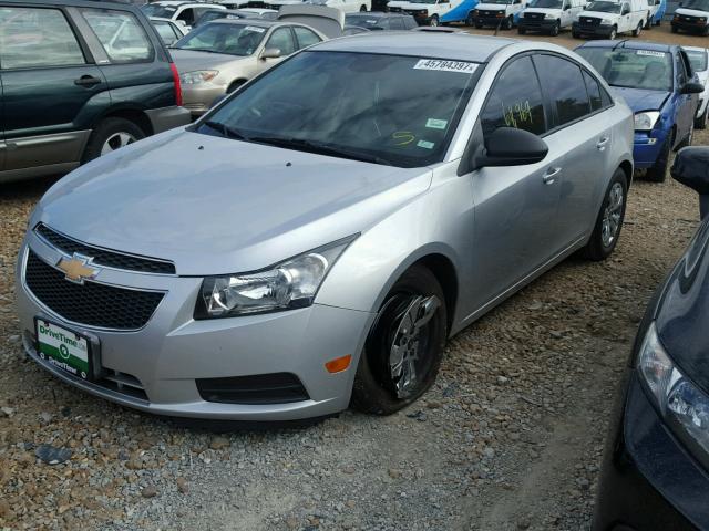 1G1PA5SH0D7114632 - 2013 CHEVROLET CRUZE LS SILVER photo 2