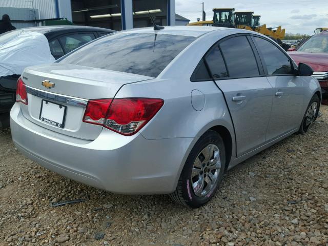 1G1PA5SH0D7114632 - 2013 CHEVROLET CRUZE LS SILVER photo 4