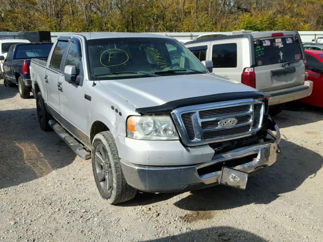 1FTRW12W78FA77468 - 2008 FORD F150 SUPER SILVER photo 1