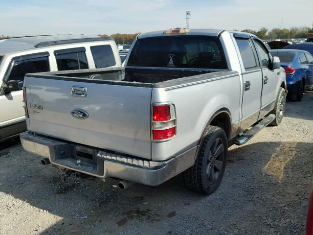 1FTRW12W78FA77468 - 2008 FORD F150 SUPER SILVER photo 4