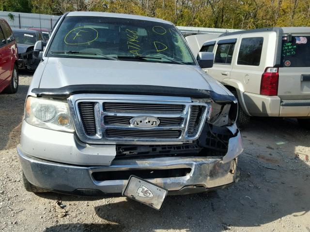 1FTRW12W78FA77468 - 2008 FORD F150 SUPER SILVER photo 9