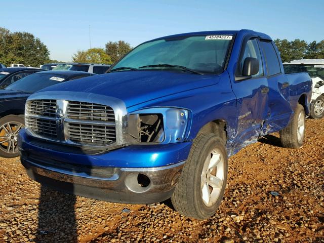 1D7HA18P27S143737 - 2007 DODGE RAM 1500 S BLUE photo 2