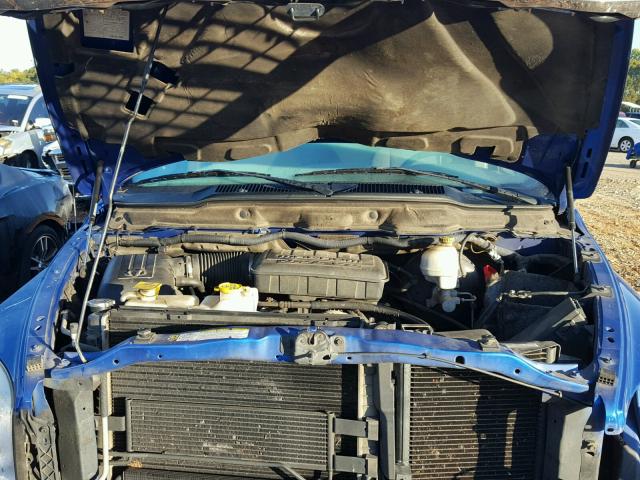 1D7HA18P27S143737 - 2007 DODGE RAM 1500 S BLUE photo 7