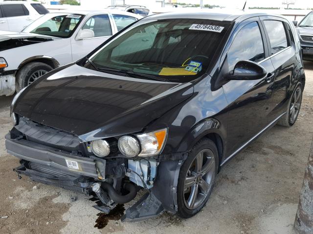 1G1JG6SB3E4197885 - 2014 CHEVROLET SONIC RS GRAY photo 2