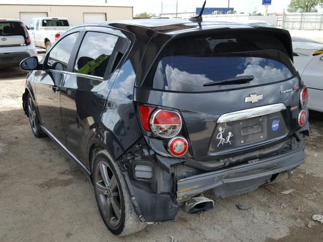 1G1JG6SB3E4197885 - 2014 CHEVROLET SONIC RS GRAY photo 3