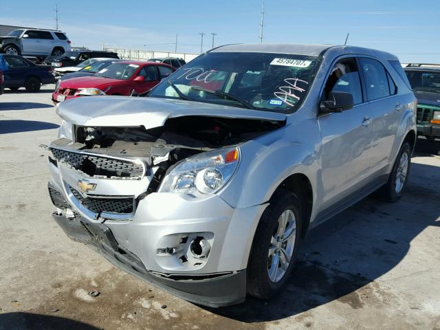 1GNALAEK5FZ103728 - 2015 CHEVROLET EQUINOX LS SILVER photo 2