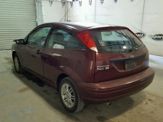 1FAFP31NX6W156530 - 2006 FORD FOCUS ZX3 RED photo 3