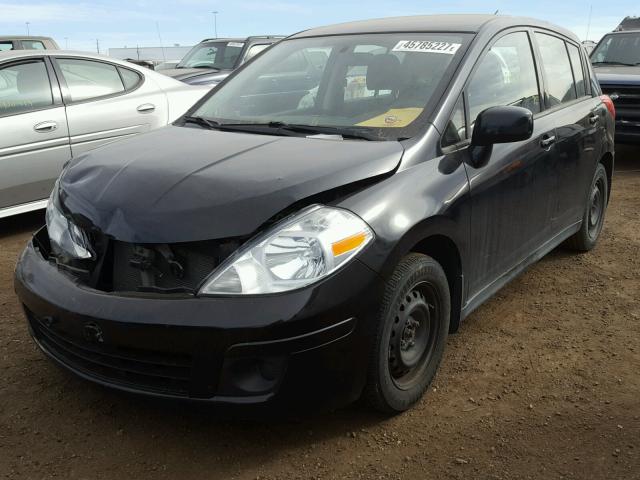 3N1BC13E48L429818 - 2008 NISSAN VERSA BLACK photo 2