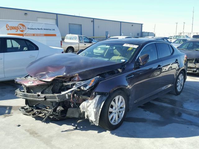 5XXGN4A7XEG316000 - 2014 KIA OPTIMA EX BURGUNDY photo 2