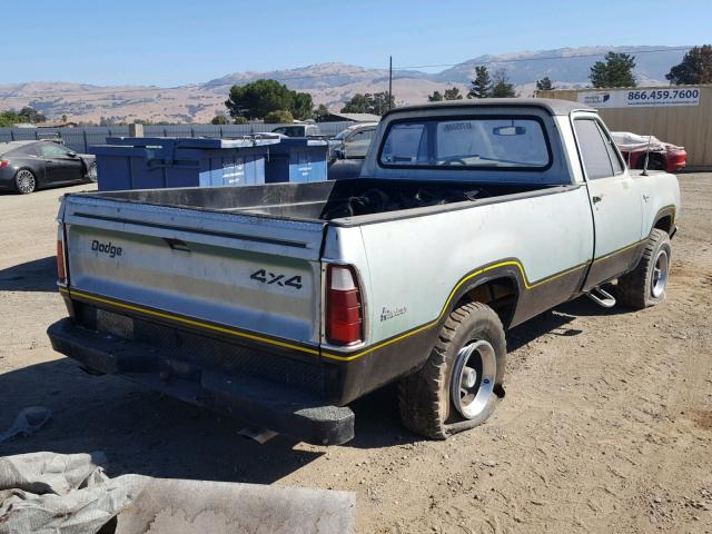 W14AE2S550396 - 1972 DODGE D-100 GREEN photo 4