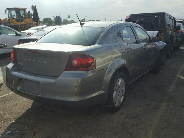 1C3CDZAB0CN331775 - 2012 DODGE AVENGER SE CHARCOAL photo 4