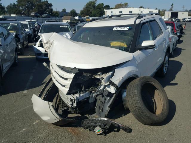 1FMHK8F8XBGA38897 - 2011 FORD EXPLORER L WHITE photo 2