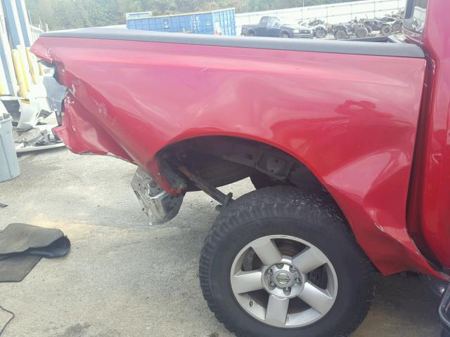 1N6BA07A86N542122 - 2006 NISSAN TITAN XE RED photo 9