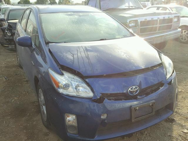 JTDKN3DU3A0002061 - 2010 TOYOTA PRIUS BLUE photo 1