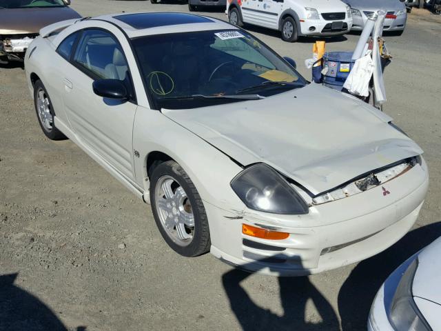 4A3AC54H31E057125 - 2001 MITSUBISHI ECLIPSE GT WHITE photo 1