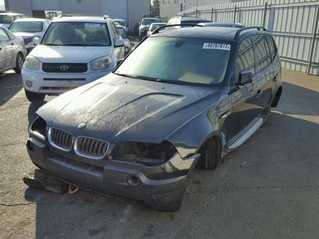 WBXPA93494WA60737 - 2004 BMW X3 3.0I BLACK photo 2