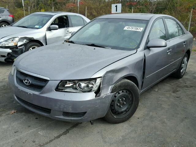 5NPET46C08H343282 - 2008 HYUNDAI SONATA GLS SILVER photo 2