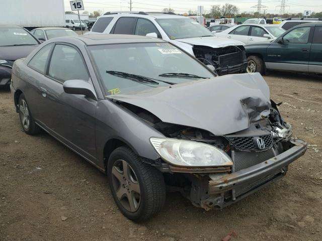 1HGEM22984L072782 - 2004 HONDA CIVIC GRAY photo 1