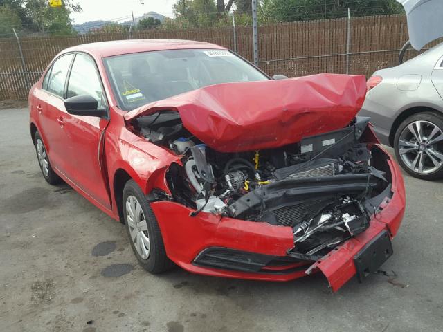 3VW2K7AJ6FM333759 - 2015 VOLKSWAGEN JETTA BASE RED photo 1