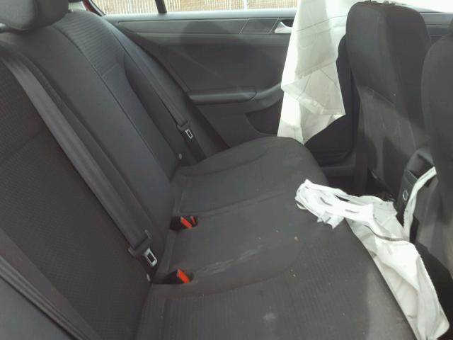 3VW2K7AJ6FM333759 - 2015 VOLKSWAGEN JETTA BASE RED photo 6