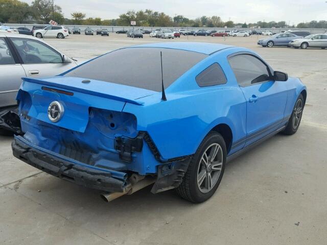 1ZVBP8ANXA5173569 - 2010 FORD MUSTANG BLUE photo 4