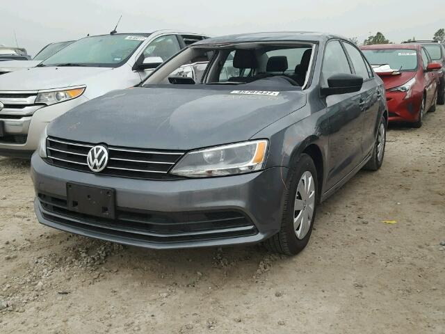 3VW267AJ3GM394279 - 2016 VOLKSWAGEN JETTA S GRAY photo 2