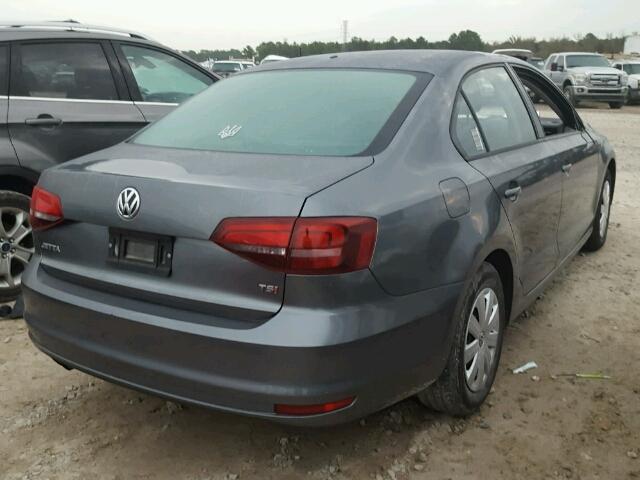 3VW267AJ3GM394279 - 2016 VOLKSWAGEN JETTA S GRAY photo 4