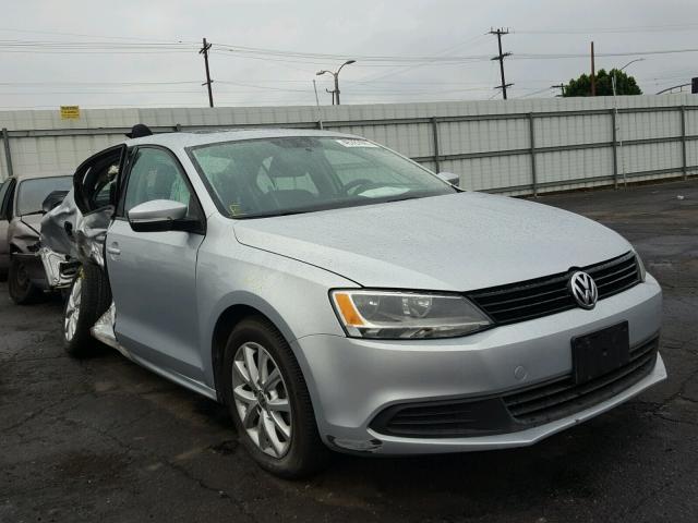 3VWDP7AJ6CM393322 - 2012 VOLKSWAGEN JETTA SE SILVER photo 1