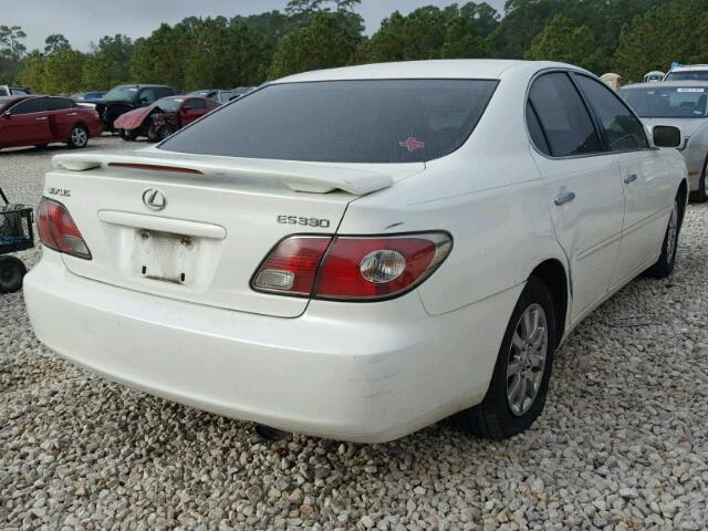 JTHBA30G745006986 - 2004 LEXUS ES 330 WHITE photo 4