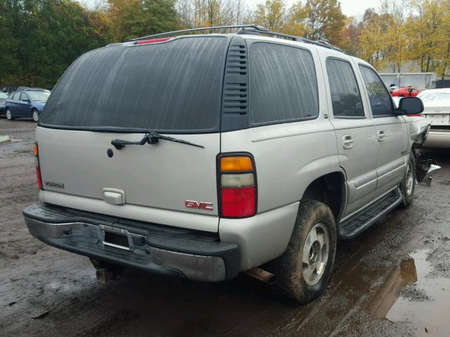 1GKEK13T94R215071 - 2004 GMC YUKON GRAY photo 4