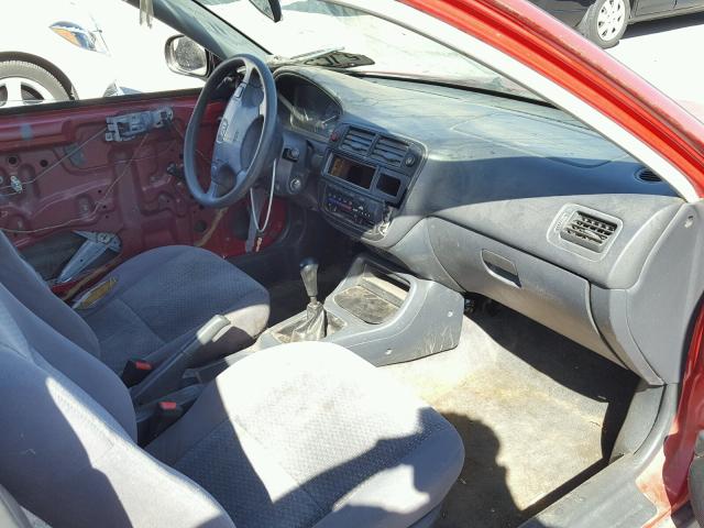 1HGEJ6123VL048699 - 1997 HONDA CIVIC DX RED photo 5