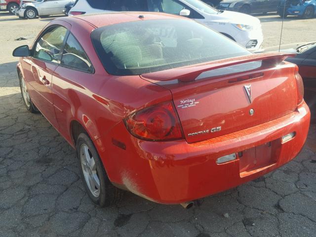 1G2AL15F877369306 - 2007 PONTIAC G5 RED photo 3