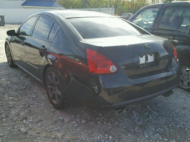 1N4BA41EX7C809947 - 2007 NISSAN MAXIMA SE BLACK photo 3