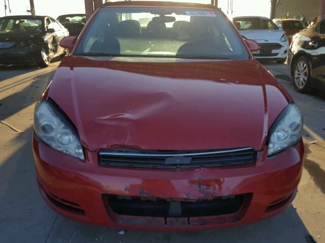 2G1WF5EK9B1215649 - 2011 CHEVROLET IMPALA LS RED photo 9