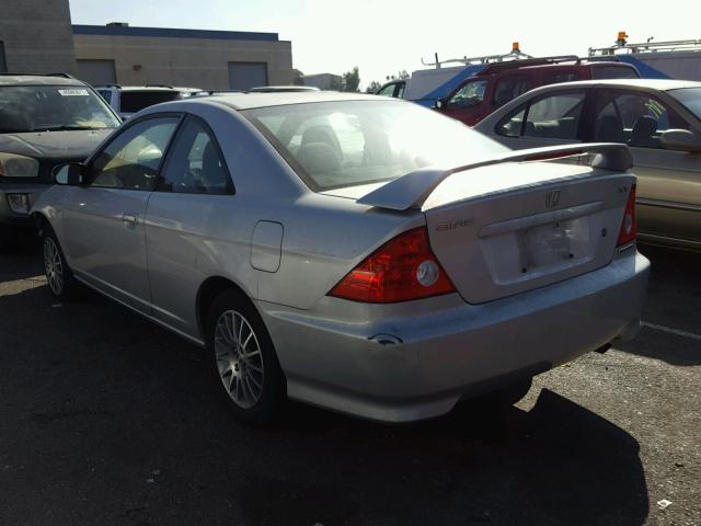 1HGEM22535L050512 - 2005 HONDA CIVIC LX SILVER photo 3