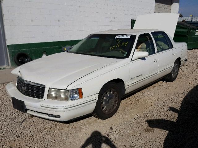 1G6KF5494WU759378 - 1998 CADILLAC DEVILLE CO WHITE photo 2